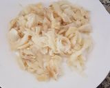 A picture of step 3 of Portuguese-Style Salt Cod Fritters (Buñuelos de Bacalao).