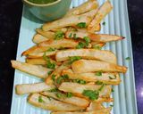 A picture of step 4 of Sweet Potato Fries.