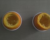 A picture of step 3 of "Orange Kulfi Wedges".