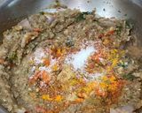 A picture of step 6 of Maharashtrian Lunch Thali of Bhakri, Vangyache Bharit, Phodniche Varan, Gul aani Tup.
