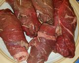 A picture of step 2 of German Rouladen.