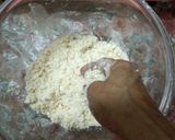 A picture of step 2 of Nankhatai.