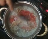 A picture of step 5 of Soup e jo (cream of barley soup).