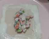 Foto langkah ke 3 dari resep Crab Rangoon / Pangsit Cheesy Crab.