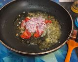 A picture of step 5 of Soya chunks Aloo Posto.