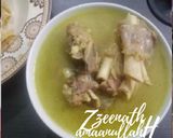 A picture of step 4 of Ammijaan's Peela Shorba or Mutton Stew.