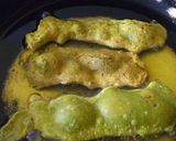A picture of step 4 of Green fafda.