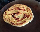A picture of step 3 of Double layer Soy flour and spring onion Paratha.