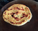 A picture of step 3 of Double layer Soy flour and spring onion Paratha.