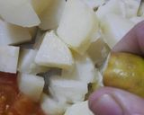 A picture of step 3 of Potato Chaat.
