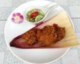 รูปขั้นตอนการทำที่ 6 ของ ทอดมันหัวปลีหมูสับพริกแกง 🐷