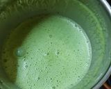 A picture of step 2 of Spinach coated grilled cottage cheese.