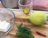 Foto del paso 3 de la receta: Salmón al papillote con puerros y queso feta