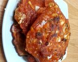 Hình bước làm 8 của món Bánh kimchi (Kimchijeon, Kimchi pancake)