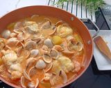 A picture of step 7 of Monkfish Stew with Shrimp and Clams.