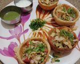 A picture of step 6 of Sprouted moong dal katori.