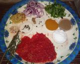 A picture of step 1 of Pilau with guacamole.