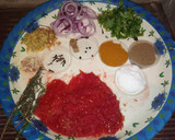 A picture of step 1 of Pilau with guacamole.