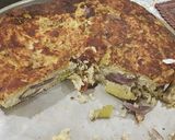 Foto del paso 3 de la receta Tortilla de porotos verdes y cebolla