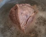 A picture of step 1 of Beef cubes and rice.