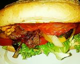 A picture of step 10 of Tex's Steak & Chorizo Sub Melt 🐄🐷🧀🍞🍲🇺🇸.