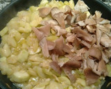 Foto del paso 3 de la receta: Calabacín con setas, salmón ahumado y gulas