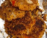 A picture of step 4 of Spicy couscous burgers.