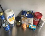 A picture of step 1 of German Kartoffelsalat (German potato salad).
