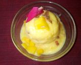 A picture of step 8 of Custard mango ice-cream.