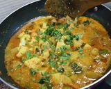 A picture of step 5 of Veg Kolhapuri.