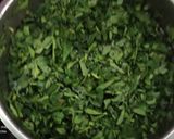 A picture of step 1 of Methi Paneer kofta.