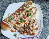 صورة لخطوة 3 من وصفة ساندويتش نقاق مطبوخة بالعجينة القطنية 😋