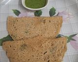 A picture of step 4 of Jowar rava dosa.