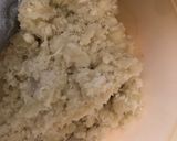 A picture of step 2 of Yam balls.