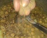 A picture of step 4 of Ami style chana chat.