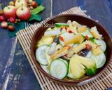Hình bước làm 2 của món Khô Cá Tra Trộn Thơm Dưa Leo