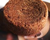 A picture of step 6 of Spongy Wheat Flour Cake with homemade Chocolate Ganache.