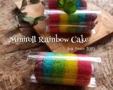 Foto langkah ke 7 dari resep Miniroll Rainbow Cake.