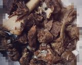 A picture of step 3 of Namkeen Gosht.