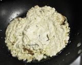 A picture of step 2 of Mutton Halwa / Pudding.