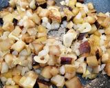 Foto del paso 5 de la receta: Noodles de arroz con salsa de berenjena y guisantes