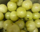 A picture of step 1 of Amla /Gooseberry pickle.