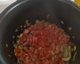 Foto del paso 2 de la receta: Arroz cremoso de verduras, bacon y champiñones