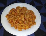 A picture of step 9 of Red Chilli Pasta.