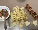 A picture of step 4 of Easter Gyoza Dumplings.