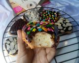 Foto langkah ke 8 dari resep Donat Pizza (Donat Maizena eggless).