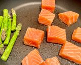 Une image de l'étape 4 de Papardelle au saumon et crème d’asperges.