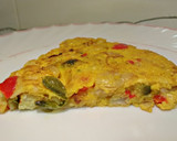 Foto del paso 1 de la receta: Tortilla de bacalao con pimientos