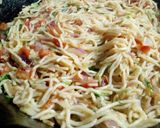 A picture of step 5 of Vegetable Spaghetti.