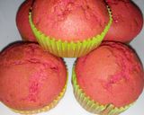 A picture of step 9 of Red velvet muffins#my Valentine's recipe#author marathon.